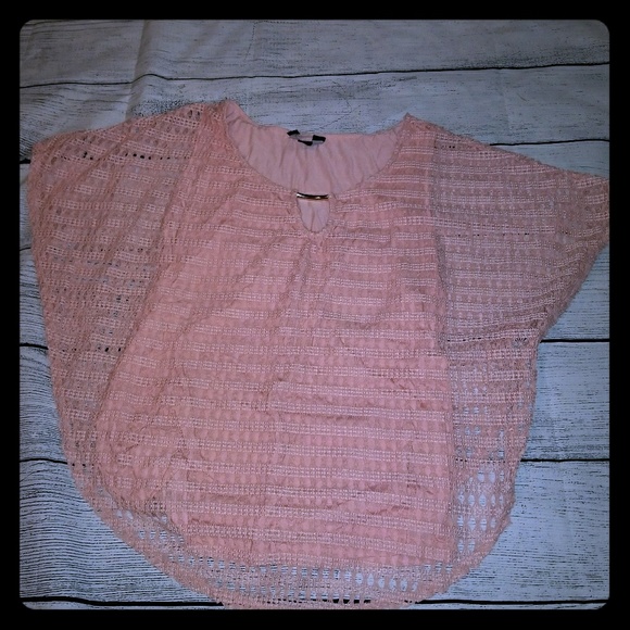 3X pink Crochet Top - Picture 1 of 4